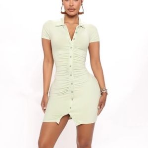 Beautiful sage stretchy dress